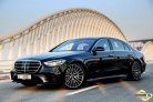 Black Mercedes Benz S500 2021 for rent in Abu Dhabi 2